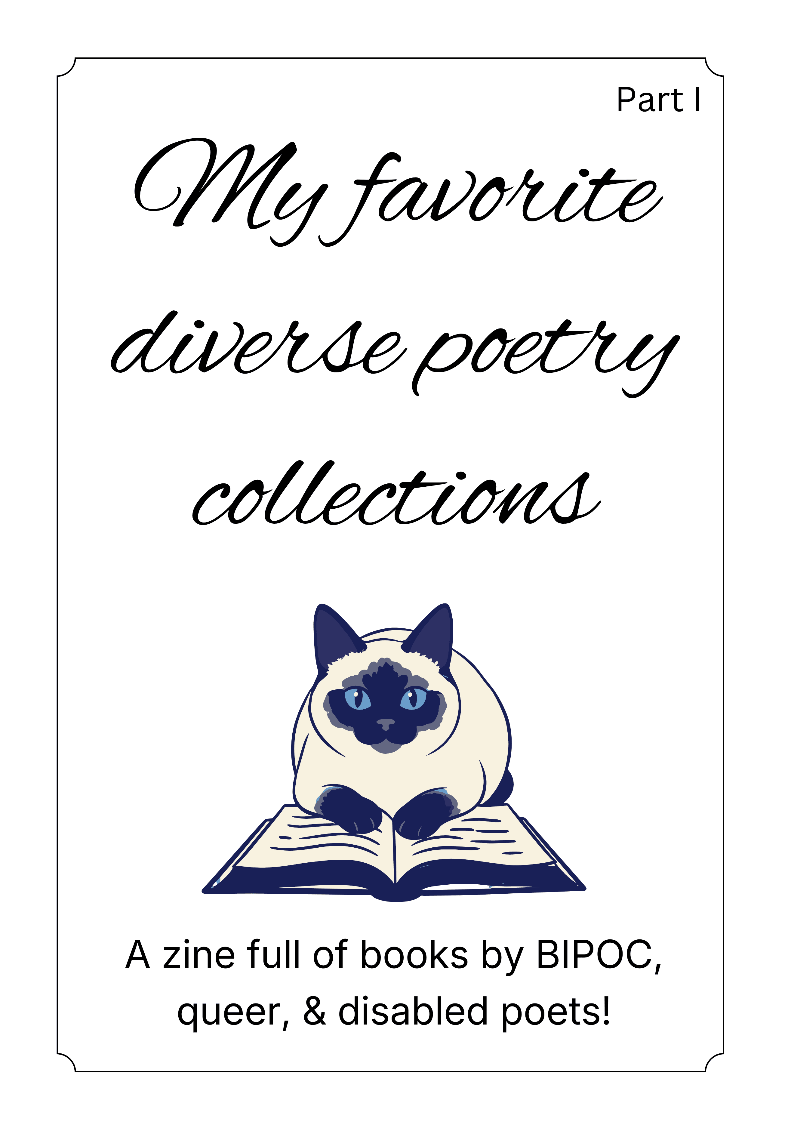 My favorite diverse poetry collections: a zine full of books by BIPOC, queer, and disabled poets